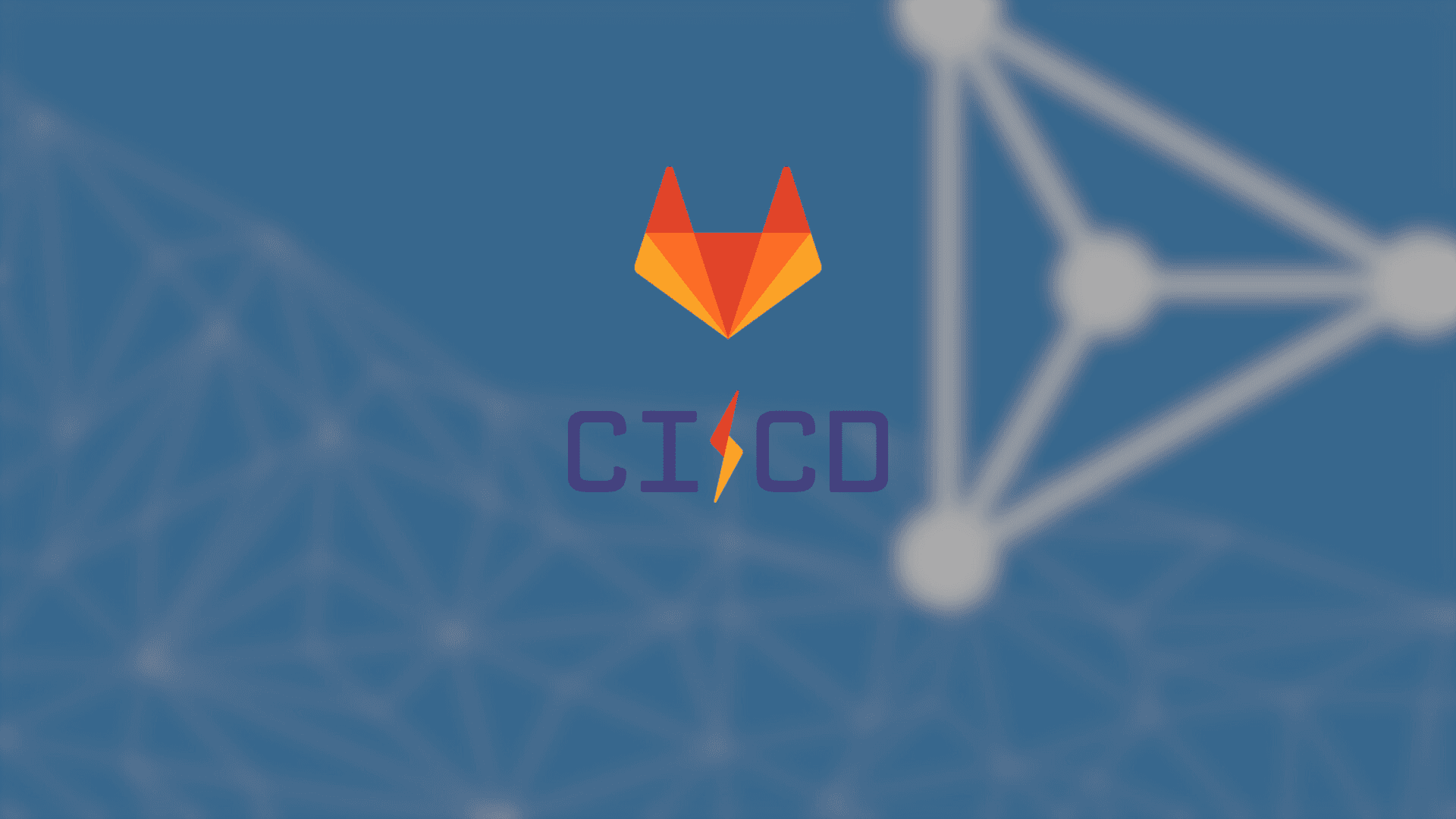 hero image with Gitlab CI/CD logo